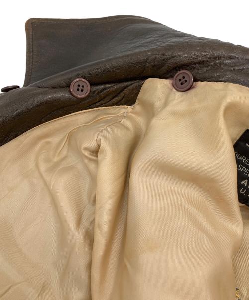 AVIREX（アヴィレックス）AVIREX (アヴィレックス) レザージャケット ブラウン サイズ:Sの古着・服飾アイテム