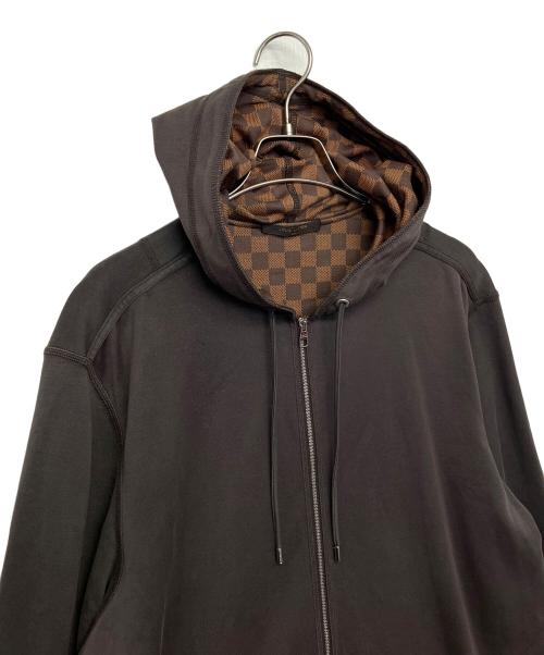 LOUIS VUITTON（ルイ ヴィトン）LOUIS VUITTON (ルイ ヴィトン) ジップパーカー ブラウン サイズ:XLの古着・服飾アイテム
