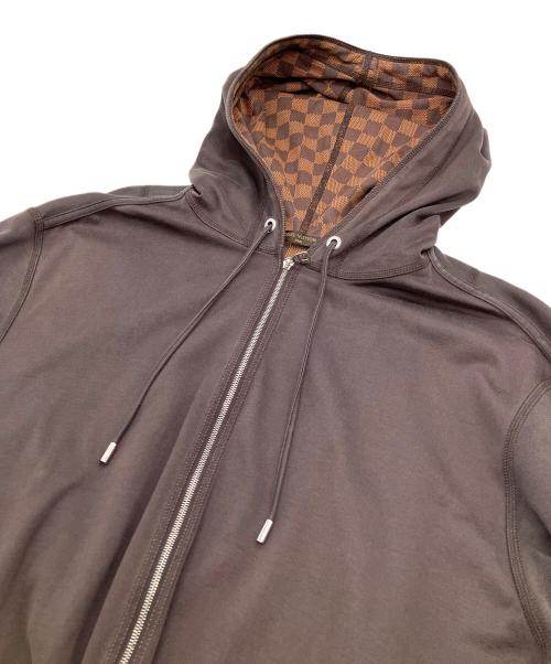 LOUIS VUITTON（ルイ ヴィトン）LOUIS VUITTON (ルイ ヴィトン) ジップパーカー ブラウン サイズ:XLの古着・服飾アイテム