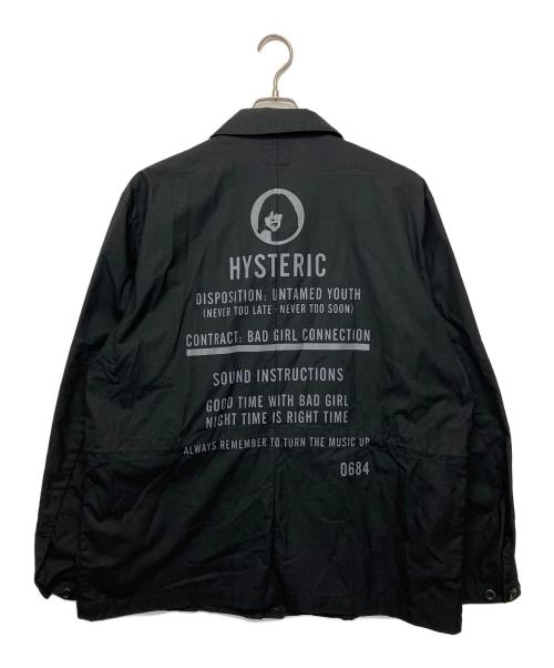 Hysteric Glamour（ヒステリックグラマー）Hysteric Glamour (ヒステリックグラマー) ジップジャケット ブラック サイズ:Lの古着・服飾アイテム