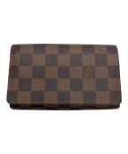 LOUIS VUITTONルイ ヴィトン）の古着「ダミエ 2つ折り財布」｜ブラウン