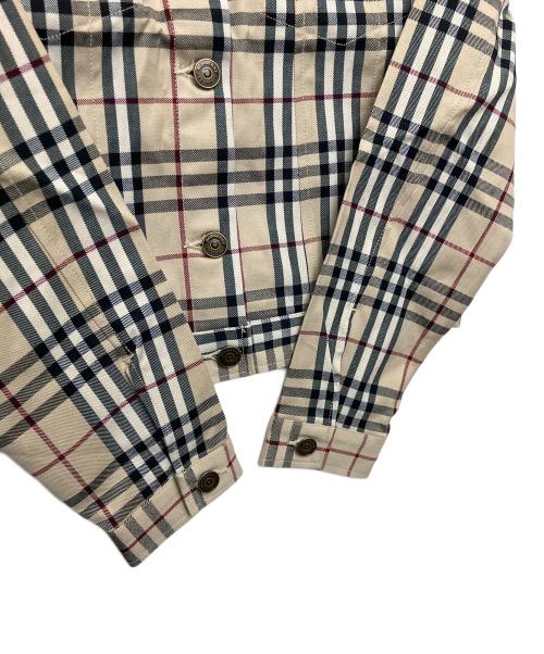 BURBERRY LONDON（バーバリーロンドン）BURBERRY LONDON (バーバリーロンドン) ノバチェック　シャツジャケット ベージュ サイズ:L　の古着・服飾アイテム