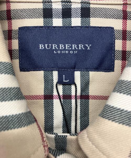 BURBERRY LONDON（バーバリーロンドン）BURBERRY LONDON (バーバリーロンドン) ノバチェック　シャツジャケット ベージュ サイズ:L　の古着・服飾アイテム