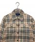 BURBERRY LONDON (バーバリーロンドン) ノバチェック　シャツジャケット ベージュ サイズ:L　：30000円