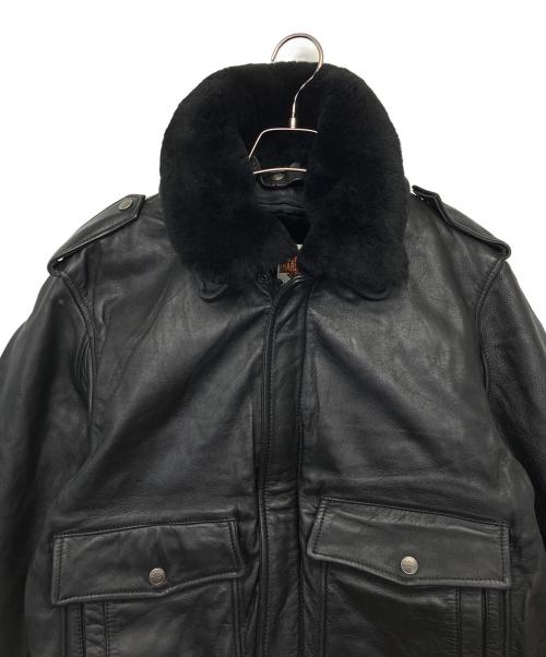 HARLEY-DAVIDSON（ハーレーダビッドソン）HARLEY-DAVIDSON (ハーレーダビッドソン) レザージャケット　ライナー付 ブラック サイズ:38の古着・服飾アイテム