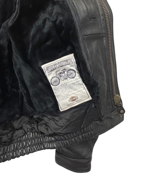 HARLEY-DAVIDSON（ハーレーダビッドソン）HARLEY-DAVIDSON (ハーレーダビッドソン) レザージャケット　ライナー付 ブラック サイズ:38の古着・服飾アイテム