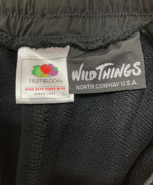 WILD THINGS（ワイルドシングス）WILD THINGS (ワイルドシングス) FRUIT OF THE LOOM (フルーツオブザルーム) スウェットパンツ ブラック サイズ:L 未使用品の古着・服飾アイテム