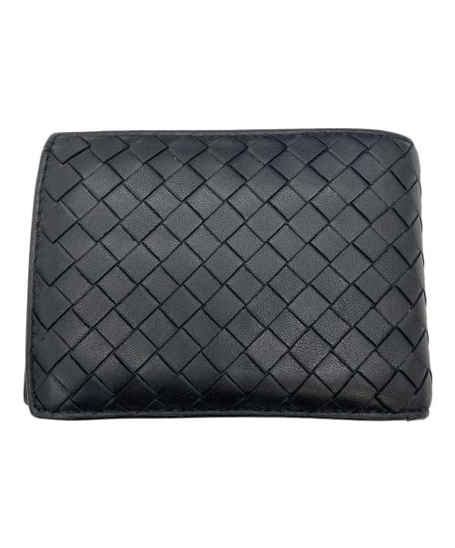 BOTTEGA VENETA（ボッテガベネタ）BOTTEGA VENETA (ボッテガベネタ) 2つ折り財布 ブラックの古着・服飾アイテム