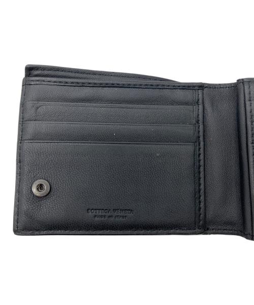 BOTTEGA VENETA（ボッテガベネタ）BOTTEGA VENETA (ボッテガベネタ) 2つ折り財布 ブラックの古着・服飾アイテム