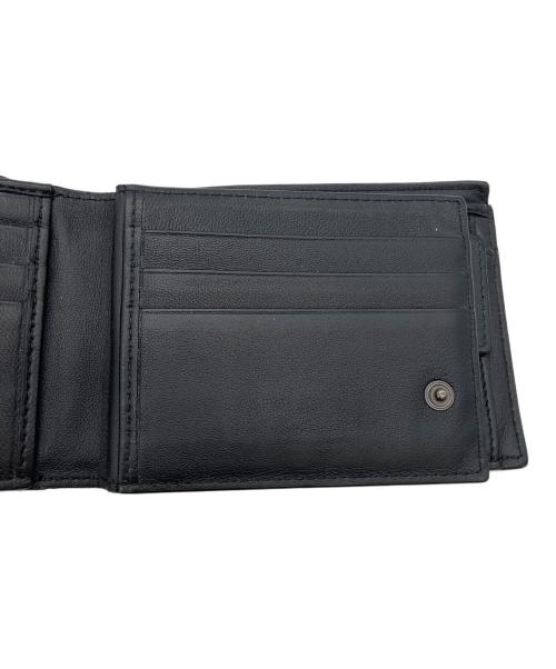 BOTTEGA VENETA（ボッテガベネタ）BOTTEGA VENETA (ボッテガベネタ) 2つ折り財布 ブラックの古着・服飾アイテム