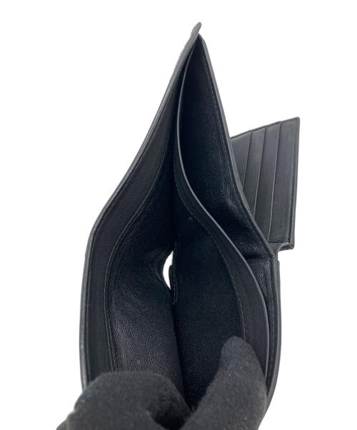 BOTTEGA VENETA（ボッテガベネタ）BOTTEGA VENETA (ボッテガベネタ) 2つ折り財布 ブラックの古着・服飾アイテム