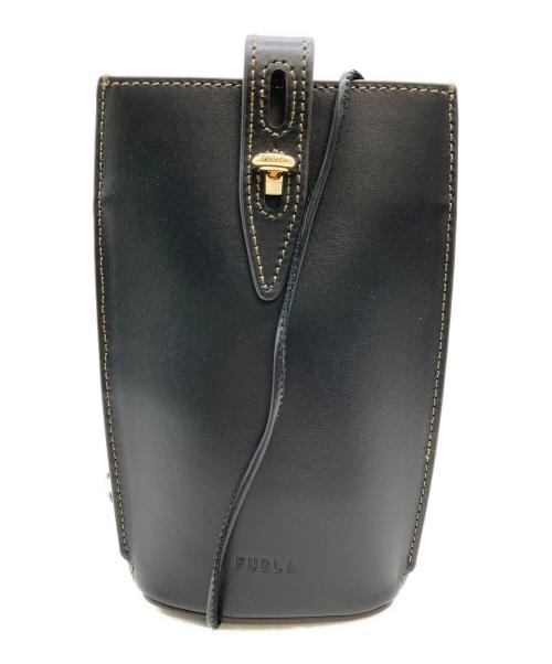 FURLA（フルラ）FURLA (フルラ) UNICA MINI VERTOCAL CROSBODY ブラックの古着・服飾アイテム