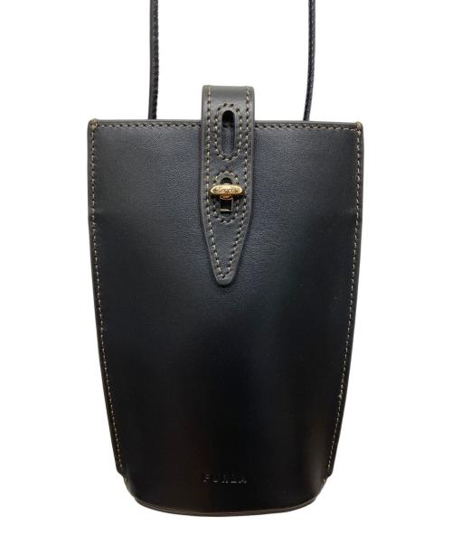 FURLA（フルラ）FURLA (フルラ) UNICA MINI VERTOCAL CROSBODY ブラックの古着・服飾アイテム