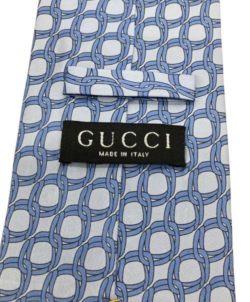GUCCI（グッチ）GUCCI (グッチ) シルクネクタイ ブルー サイズ:FREE 未使用品の古着・服飾アイテム