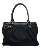 GUCCIグッチ）の古着「GG　トートバッグ」｜ブラック