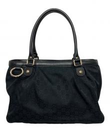 GUCCI（グッチ）の古着「GG　トートバッグ」｜ブラック