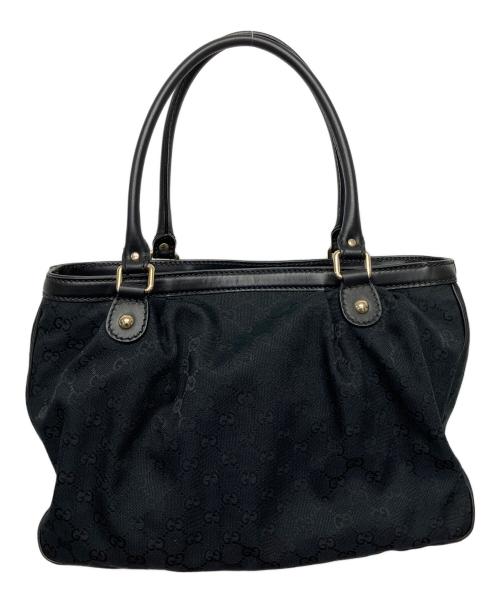GUCCI（グッチ）GUCCI (グッチ) GG　トートバッグ ブラックの古着・服飾アイテム