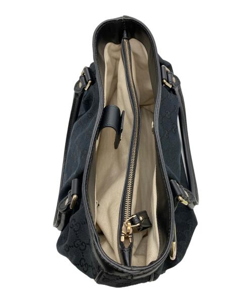 GUCCI（グッチ）GUCCI (グッチ) GG　トートバッグ ブラックの古着・服飾アイテム