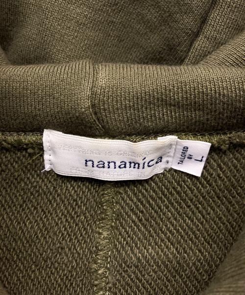 nanamica（ナナミカ）nanamica (ナナミカ) プルオーバーパーカー グリーン サイズ:Lの古着・服飾アイテム