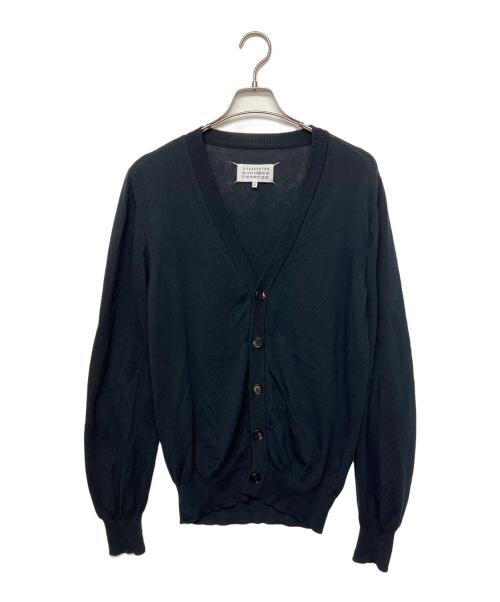 Maison Margiela（メゾンマルジェラ）Maison Margiela (メゾンマルジェラ) レザーエルボーパッチカーディガン ブラック サイズ:Mの古着・服飾アイテム