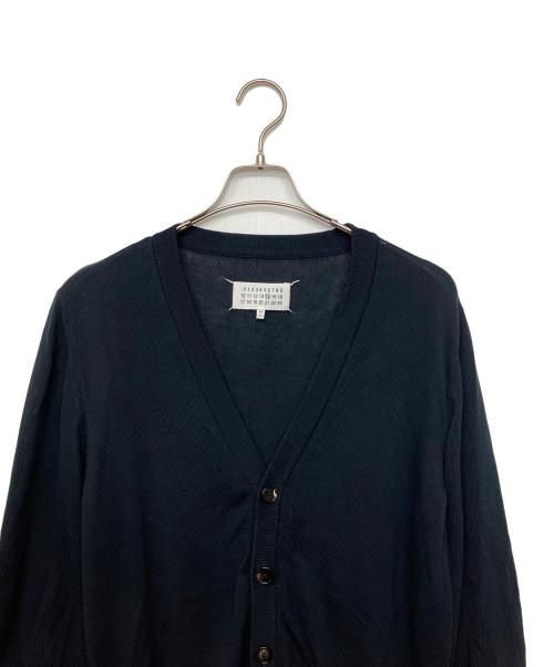 Maison Margiela（メゾンマルジェラ）Maison Margiela (メゾンマルジェラ) レザーエルボーパッチカーディガン ブラック サイズ:Mの古着・服飾アイテム