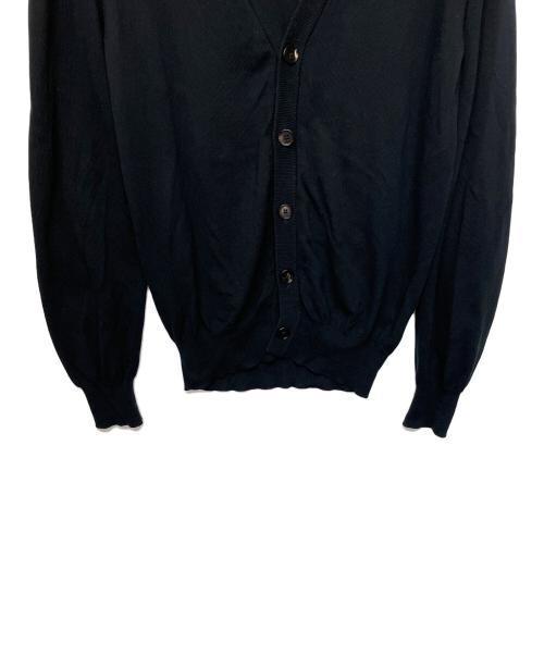 Maison Margiela（メゾンマルジェラ）Maison Margiela (メゾンマルジェラ) レザーエルボーパッチカーディガン ブラック サイズ:Mの古着・服飾アイテム