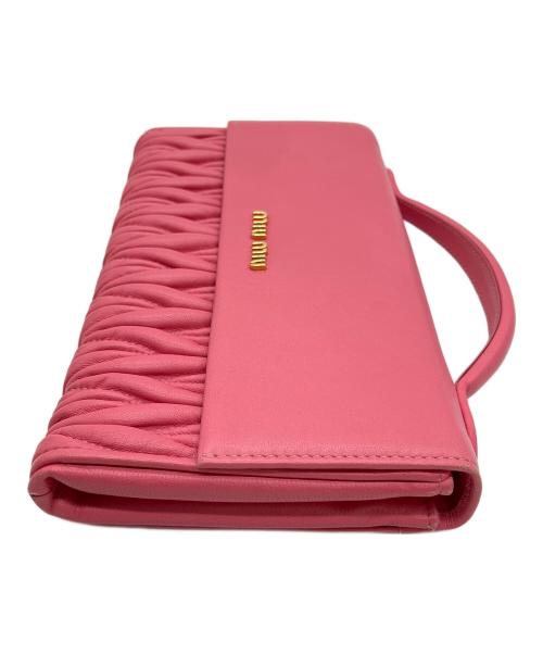 MIU MIU（ミュウミュウ）MIU MIU (ミュウミュウ) 長財布 ピンクの古着・服飾アイテム