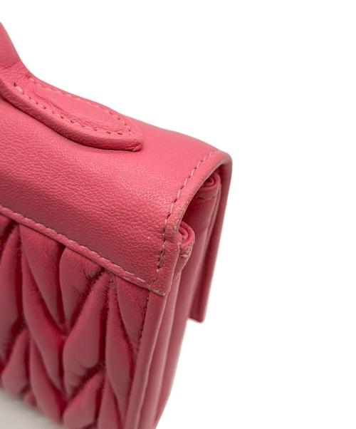 MIU MIU（ミュウミュウ）MIU MIU (ミュウミュウ) 長財布 ピンクの古着・服飾アイテム