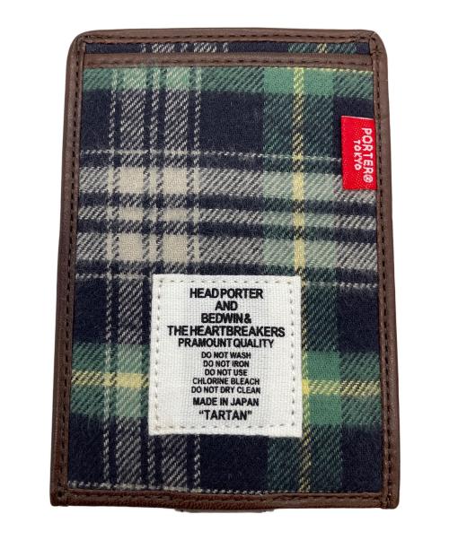 BEDWIN head porter（BEDWIN head porter）BEDWIN head porter (BEDWIN head porter) マネークリップ ブラウンの古着・服飾アイテム