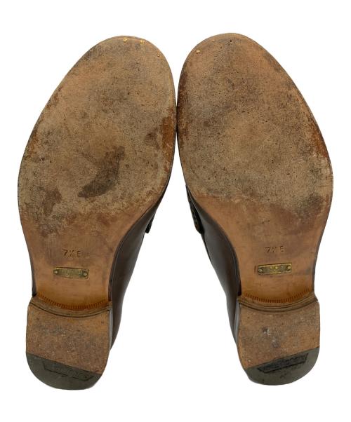 GUCCI（グッチ）GUCCI (グッチ) ビットローファー ブラウン サイズ:7 1/2 Eの古着・服飾アイテム