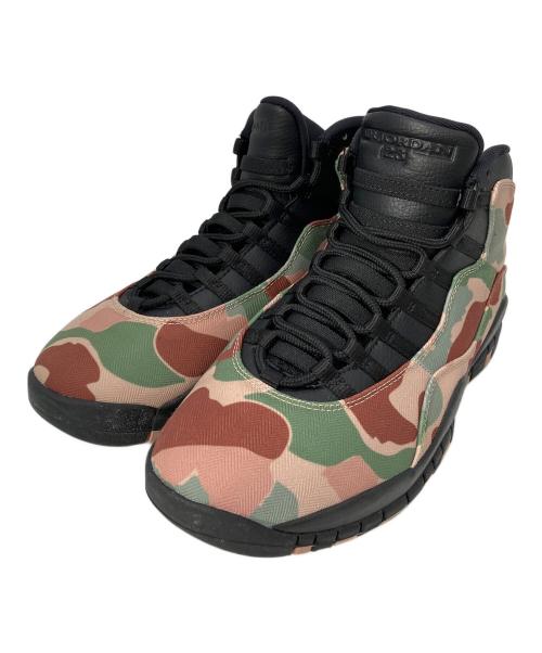 NIKE（ナイキ）NIKE (ナイキ) ジョーダン10 カモフラ ブラウン サイズ:26cmの古着・服飾アイテム