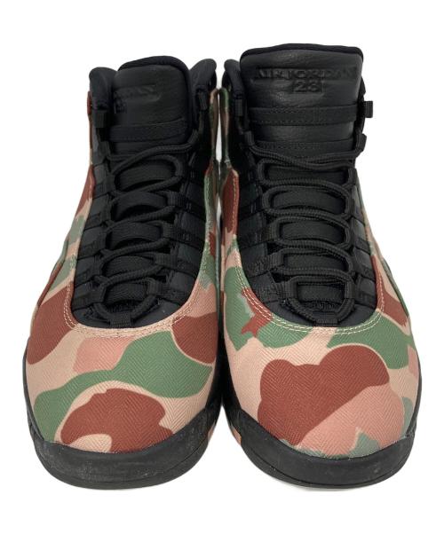 NIKE（ナイキ）NIKE (ナイキ) ジョーダン10 カモフラ ブラウン サイズ:26cmの古着・服飾アイテム