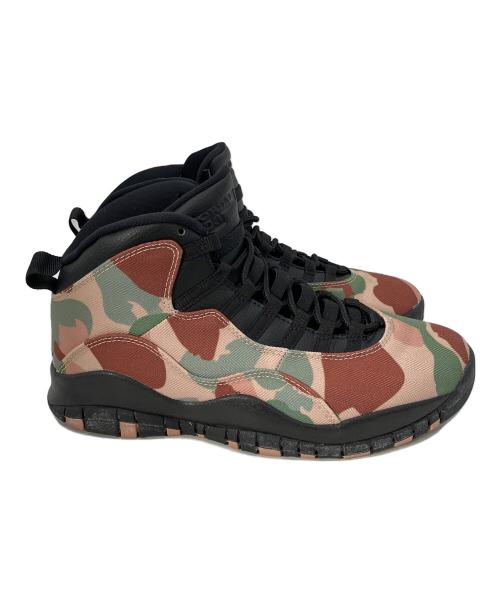 NIKE（ナイキ）NIKE (ナイキ) ジョーダン10 カモフラ ブラウン サイズ:26cmの古着・服飾アイテム