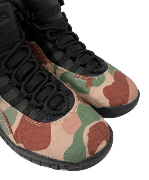 NIKE（ナイキ）NIKE (ナイキ) ジョーダン10 カモフラ ブラウン サイズ:26cmの古着・服飾アイテム