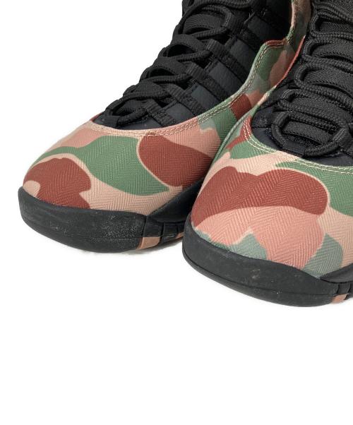 NIKE（ナイキ）NIKE (ナイキ) ジョーダン10 カモフラ ブラウン サイズ:26cmの古着・服飾アイテム