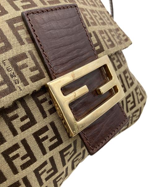 FENDI（フェンディ）FENDI (フェンディ) ズッキーノ　ショルダーバッグ ブラウンの古着・服飾アイテム