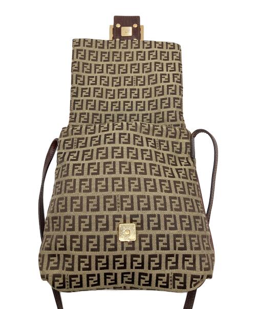 FENDI（フェンディ）FENDI (フェンディ) ズッキーノ　ショルダーバッグ ブラウンの古着・服飾アイテム