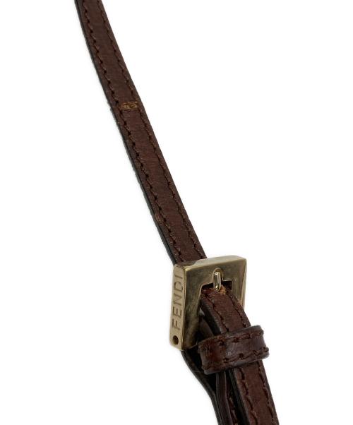 FENDI（フェンディ）FENDI (フェンディ) ズッキーノ　ショルダーバッグ ブラウンの古着・服飾アイテム