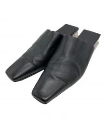 BALENCIAGA（バレンシアガ）の古着「BBロゴ ブロックヒールミュール」｜ブラック