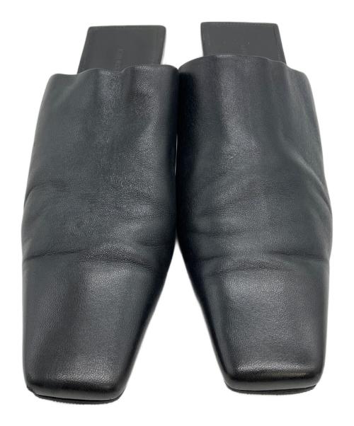 BALENCIAGA（バレンシアガ）BALENCIAGA (バレンシアガ) BBロゴ ブロックヒールミュール ブラック サイズ:38の古着・服飾アイテム