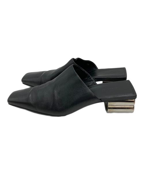 BALENCIAGA（バレンシアガ）BALENCIAGA (バレンシアガ) BBロゴ ブロックヒールミュール ブラック サイズ:38の古着・服飾アイテム