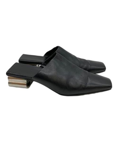 BALENCIAGA（バレンシアガ）BALENCIAGA (バレンシアガ) BBロゴ ブロックヒールミュール ブラック サイズ:38の古着・服飾アイテム