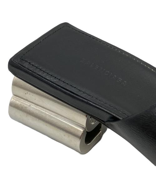 BALENCIAGA（バレンシアガ）BALENCIAGA (バレンシアガ) BBロゴ ブロックヒールミュール ブラック サイズ:38の古着・服飾アイテム