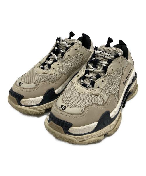 BALENCIAGA（バレンシアガ）BALENCIAGA (バレンシアガ) 厚底スニーカー ベージュ サイズ:25cmの古着・服飾アイテム