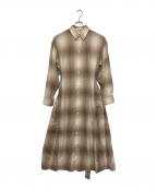 POLO RALPH LAURENポロ・ラルフローレン）の古着「長袖ワンピース」｜ベージュ