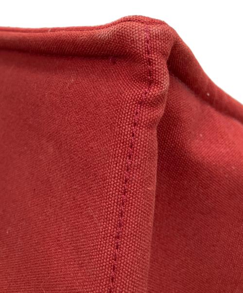 HERMES（エルメス）HERMES (エルメス) フルートゥFGM　キャンバストートバッグ レッドの古着・服飾アイテム