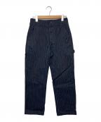 Engineered Garmentsエンジニアドガーメンツ）の古着「ストライプペインターパンツ」｜ネイビー