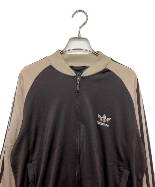 adidas（アディダス）adidas (アディダス) トラックジャケット　黒タグ 90S ブラウン サイズ:Mの古着・服飾アイテム