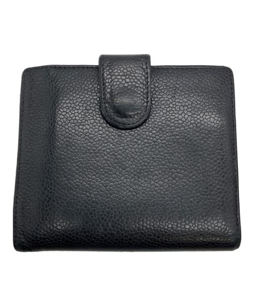 CHANEL（シャネル）CHANEL (シャネル) 2つ折り財布 ブラックの古着・服飾アイテム