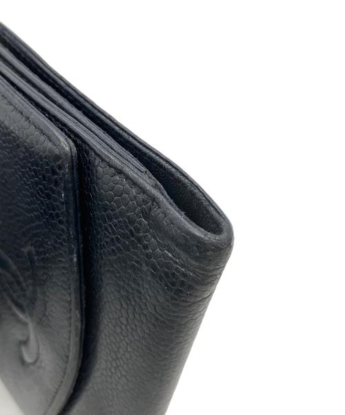 CHANEL（シャネル）CHANEL (シャネル) 2つ折り財布 ブラックの古着・服飾アイテム